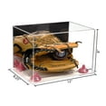 thumbnail image 2 of Acrylic Baseball Glove Display Case with Mirror, Pink Risers and Clear Base (A004-PNR), 2 of 2