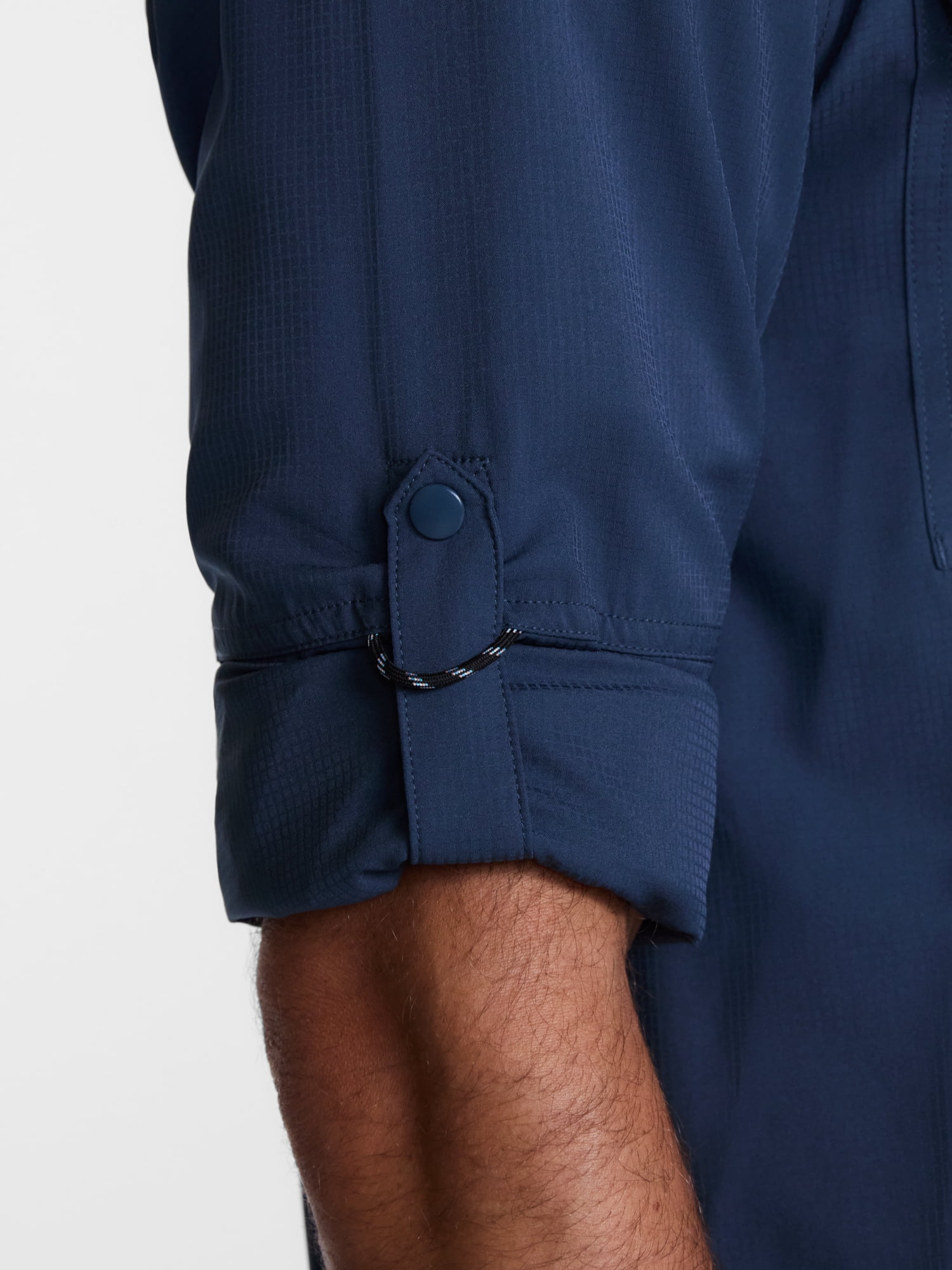 Ozark Trail Men's Fishing Shirt with Long Sleeves, Sizes S-4XLT