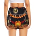 thumbnail image 3 of Vsdgher Halloween Decoration Print Women's Running Double Layer Shorts High Waisted with Pockets Elastic Yoga Workout Athletic Gym Sports, 3 of 7