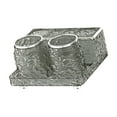 thumbnail image 4 of deevoka Toothbrush Cup Holder Set Bathroom Countertop Organizer Modern Bathroom Cups Grey, 4 of 9