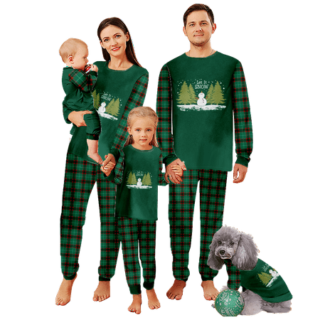 

Festive Christmas Pajama Sets for Family Holiday Family Jammies Pajamas for Women Men Teens