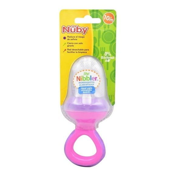 Alimentador Nuby The nibbler Mordisquitos Rosa