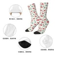 thumbnail image 5 of Honeii Vintage Christmas Reindeer Print Adult Socks,Crew Socks,Casual Calf Socks,Daily Wear Socks for Men & Women, Perfect for Sports, Casual and Everyday Use, 5 of 6