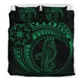 thumbnail image 1 of Juego de Funda Nórdica Caballito de Mar Polinesio - Polynesian Tattoo Green, 1 of 6
