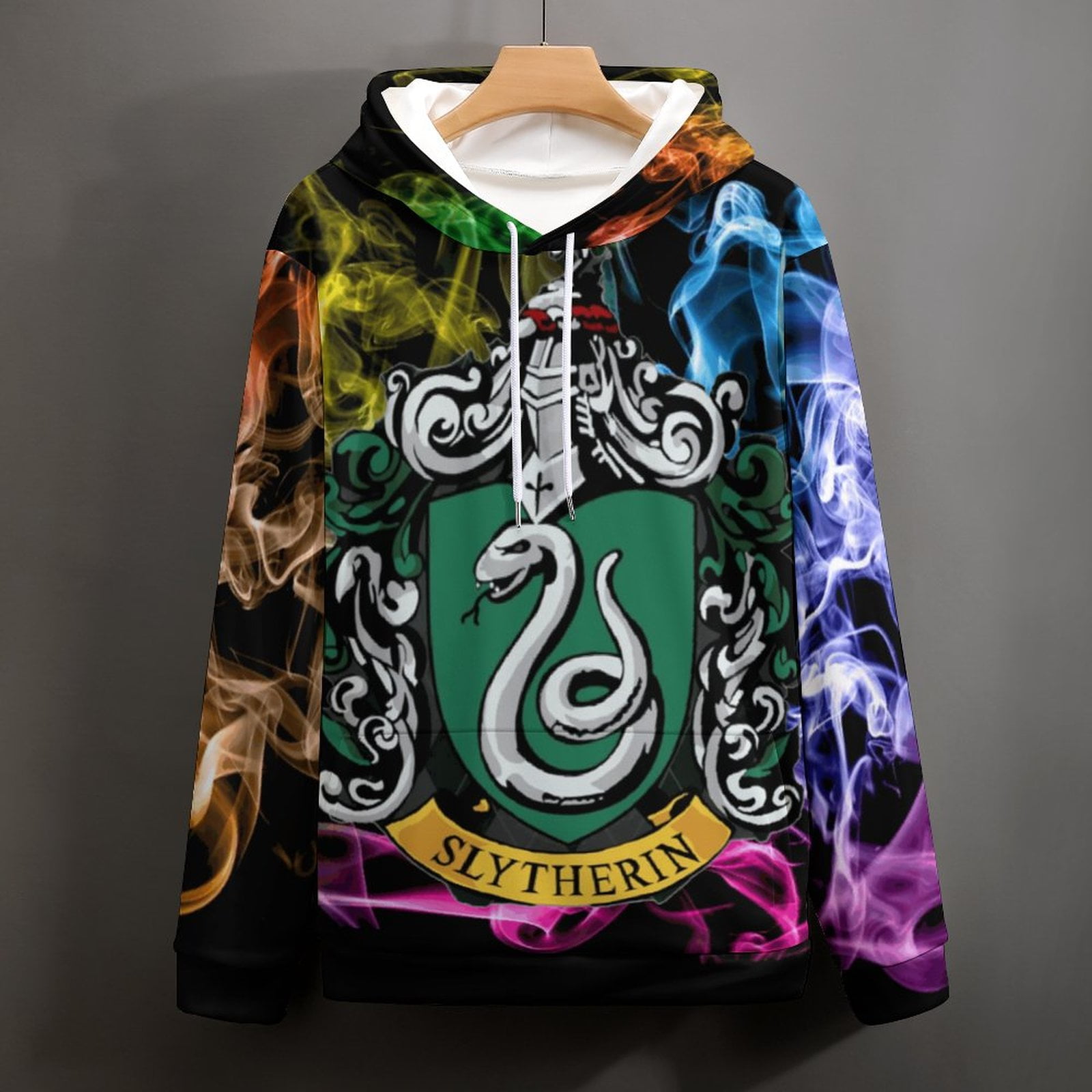 Harry Potter Slytherin Casual Hoodie for Men Women Active Hooded Sweatshirt Soft Warm Sweater Jackets 2XL Walmart