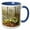 Blue/White, variant on 3drose, Boulder on the Misty Cliffside in Monte Sano State Park, 11oz Magic Transforming Mug