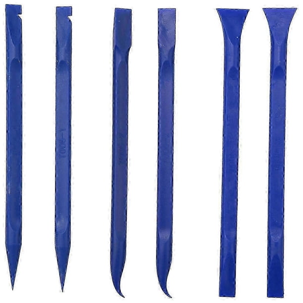 6-Piece Plastic Scraping Tool Set for Cleaning Tight Spaces, Kitchen Crevices, and Food Residue Removal