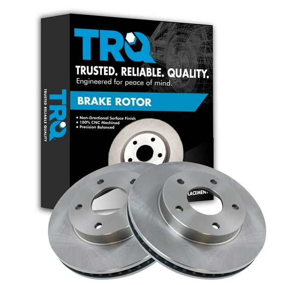 TRQ Front Brake Rotors Set Vented Fits Select 1997-2005 Chevrolet Blazer 1998-2004 S10 1997-2001 GMC Jimmy Sonoma 1998-2000 Isuzu Hombre Oldsmobile Bravada