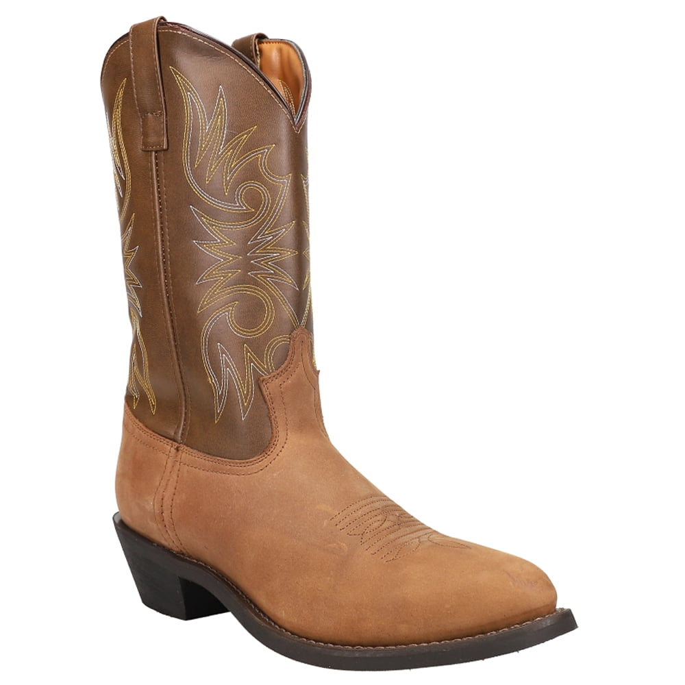 Laredo Mens Paris Round Toe Cowboy Mid Calf Boots - Walmart.com display picture 3