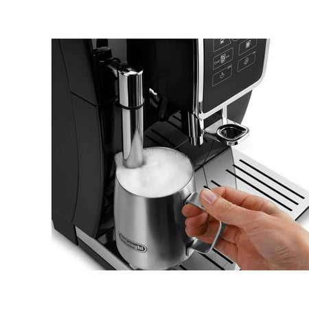 De'Longhi - DINAMICA Espresso Machine with 15 bars of pressure and Milk Frother - Black/Stainless