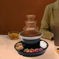 thumbnail image 6 of Chocolate Fountain Machine 3 Tier Stainless Steel Luxury Cheese Cascading Fondue, 6 of 24