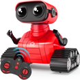 thumbnail image 1 of Robot Toy Playsheek - Control remoto recargable, color rojo, 1 of 7