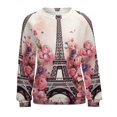 thumbnail image 7 of Eiffel Tower Womens Oversized Sweatshirts Hoodies Crewneck Casual Tops Comfy FallWinter Clothes 2024, 7 of 7