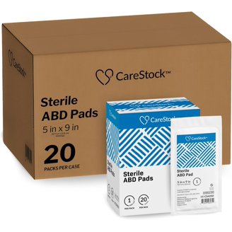 Sterile ABD Combine Pads – 5x9 Inch, 400 Count, Non-Stick Gauze For Wound Care, Surgery, & Heavy Bleeding 3 thumbnail image