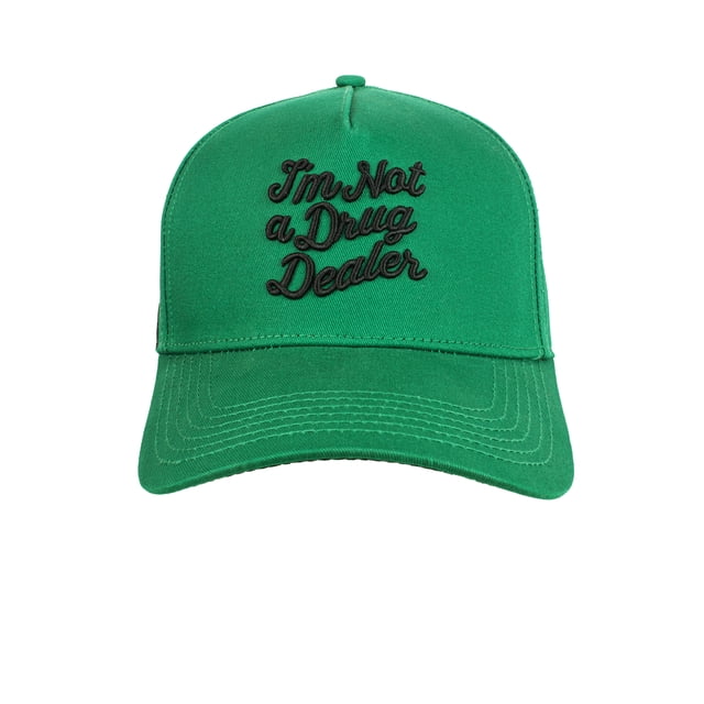 GORRA CASH ONLY NOT DRUGS GREEN UNITALLA