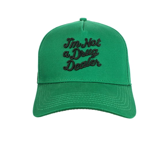 GORRA CASH ONLY NOT DRUGS GREEN UNITALLA