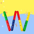 thumbnail image 4 of KAKOWELY Gymnastics Stick 3pcs of One Bag Vocal Dance Relay Wand Portable Gymnastics Stick Running Sports Game Racing Competition Supplies (25cm Random Color, Random Delivery), 4 of 5