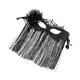thumbnail image 1 of Masquerades Mask with Flower Fringe Ball Prom Mask Venetians Party Mask Mardi Gras Mask Cosplay Mask Halloween Mask, 1 of 4