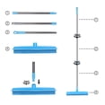 thumbnail image 3 of LandHope Carpet Broom for Pet Hair Indoor&Outdoor, 51'' Metal Long Handle Rug Rake, Blue, 3 of 9