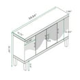 thumbnail image 2 of Dasun 59.84" 4-Door Cabinet for Living Room, Kitchen, Bedroom, Hallway (blue), 2 of 7