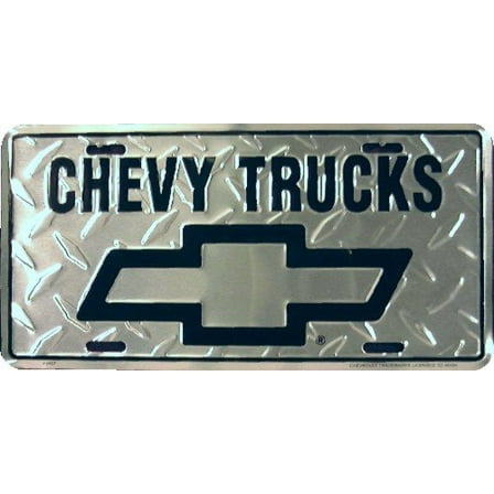 Hangtime CHEVY TRUCKS on Diamond 6x12 License Plate