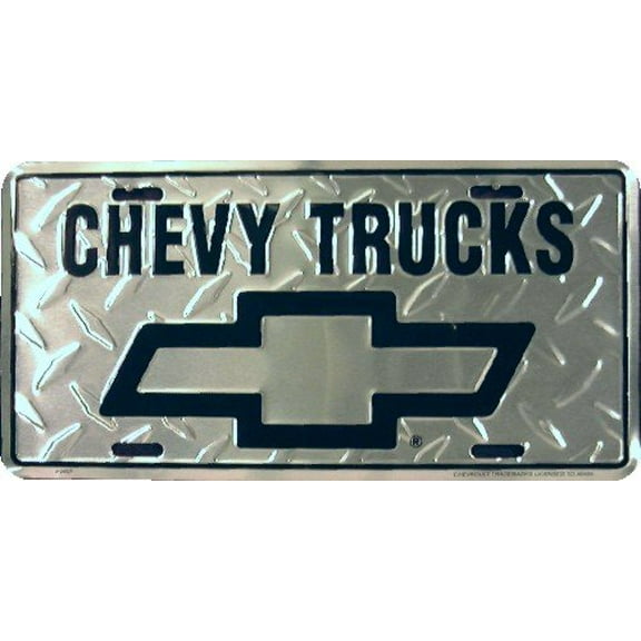 Hangtime CHEVY TRUCKS on Diamond 6x12 License Plate