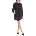 thumbnail image 3 of Rebecca Taylor womens  Belted Shift Dress, xs, Blue, 3 of 4