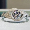 thumbnail image 3 of K-KED Fashion Cubic Zircon 925 Silver Filled Ring Fashion Wedding Women Ring Sz 6-10-10, 3 of 6
