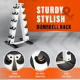 thumbnail image 3 of Metal A Frame Dumbbell Weight Rack 5 Tiers White, 3 of 6
