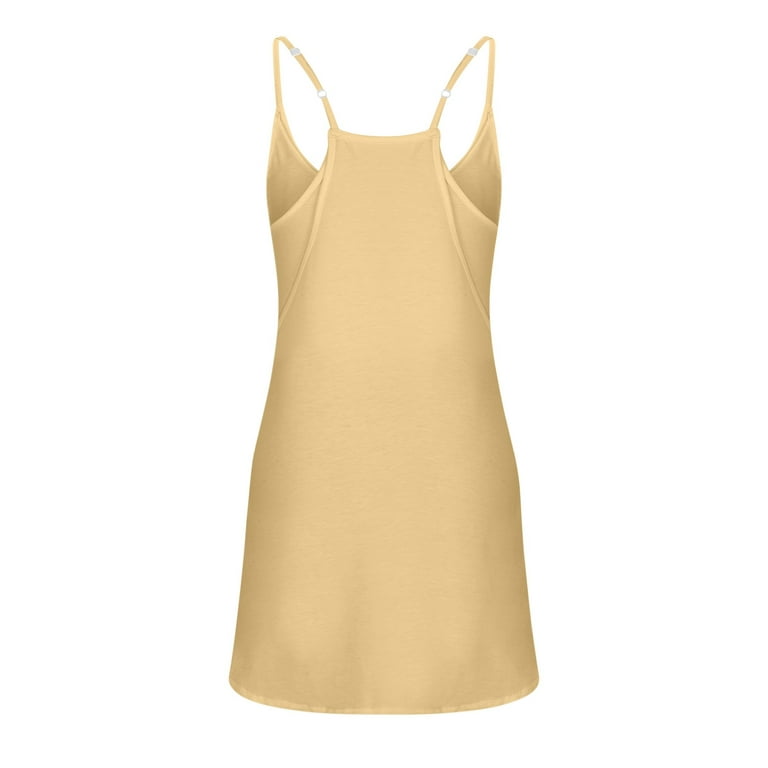 QUYUON Womens Athletic Tank Dresses with Built-in Shorts Clearance