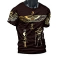 thumbnail image 4 of Men's Printed T-Shirt - Ancient Egyptian Design - Breathable Polyester Fabric - Casual Summer T-Shirt for Egypt, 4 of 7