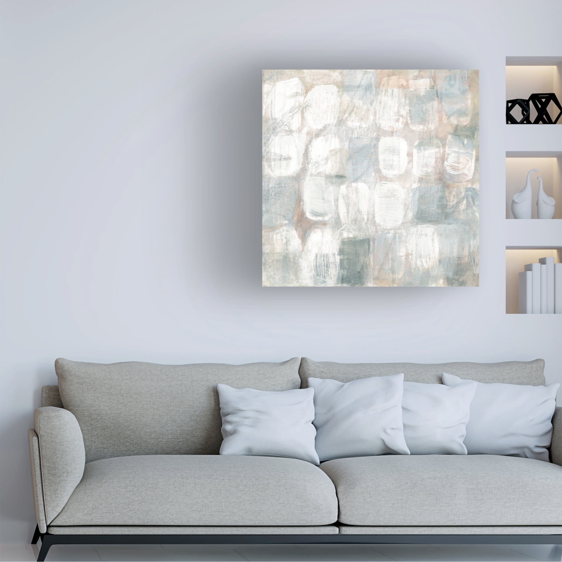 Trademark Fine Art June Erica Vess  Stone Signals I Canvas Wall Art