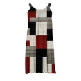 thumbnail image 4 of ICHUANYI Clearance Women's Summer Printed Sleeveless Scoop Neck Sexy Sundress Casual Flowy Beach Dresses(Wine, S) ICHUANYI WER2023081501274, 4 of 4