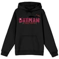 thumbnail image 6 of Merry Little Batman Batman & Son Logo Adult Black Long Sleeve Hooded Sweatshirt, 6 of 7