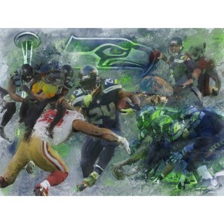 Cooper Kupp Los Angeles Rams Super Bowl LVI MVP 24'' x 36'' Fine Art  Printed Canvas by Edgar Brown