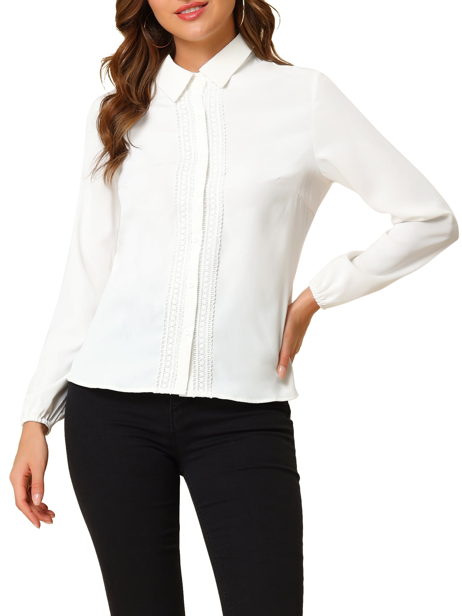 sweater with collared shirt womens