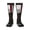3 Black, variant on Women's Knee High Socks Firefighter Red Line Flag Thermal Soft Knee Long Socks