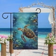 thumbnail image 3 of Personalized Sea Turtle Garden Flag 12 x 18 Inch Double Sided Small Yard Flag Outdoor Garden Banner for All Seasons, 3 of 5