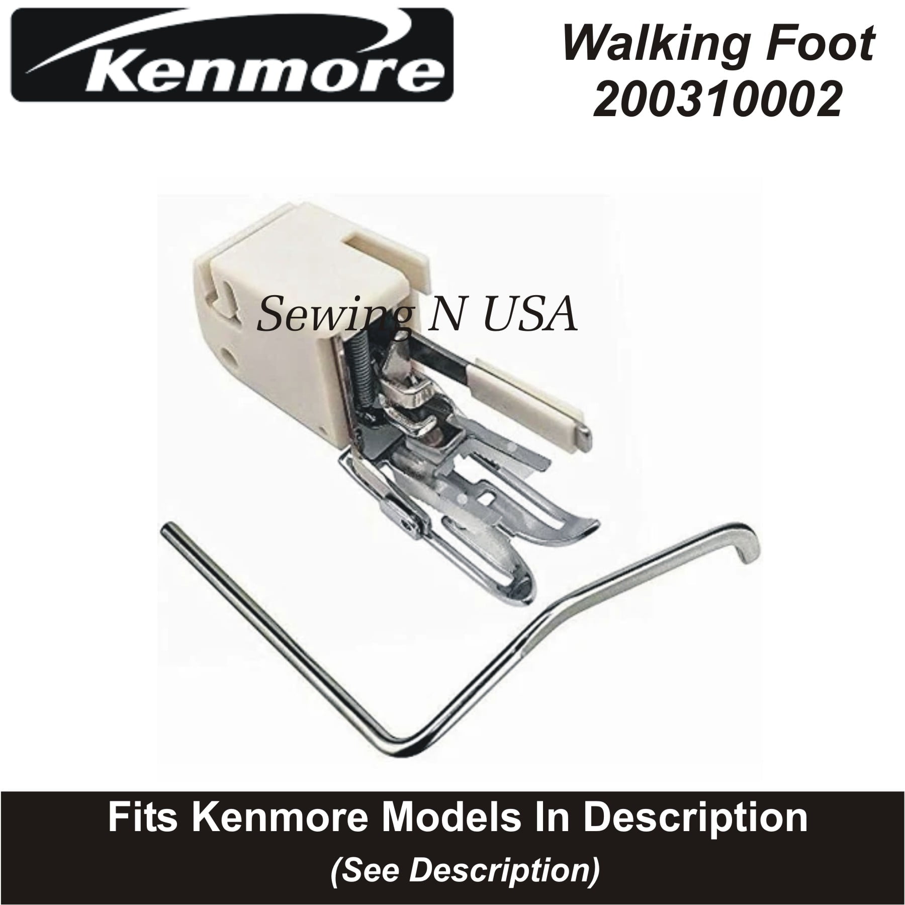 Walking Foot Feet Low Shank Even Feed With Guide New Home Janome 214872011 