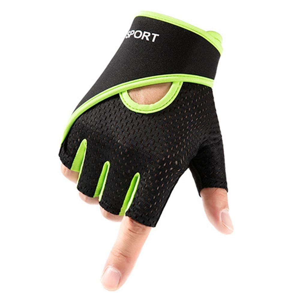 Details about   Gym Gloves Workout Weight Lifting Fitness Training Cycling Grips Half easer 