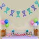 thumbnail image 3 of FESTFENDS 1Ud Guirnalda De Para Fiesta De Cumpleaños Tema Sirena, 3 of 8