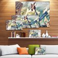 thumbnail image 3 of Library Way and 5th Avenue Street Signs - Modern Cityscape Canvas Art Print, 3 of 4