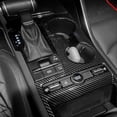 thumbnail image 4 of Center Console Gear Shift Panel Frame Cover Trim Sticker Carbon Fiber Pattern Replacement for Kia K5 2019 to 2023, 4 of 4