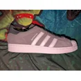 thumbnail image 4 of NIB Sz 12 Adi - das Originals Superstar Grey White Suede Shoes Men's IF3645, 4 of 6