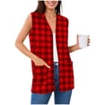 thumbnail image 6 of Ynynloco Women's Long Knit Cardigan Vest with Pockets Machine Washable Casual Sleeveless Open Front Draped Duster Vest, 6 of 7