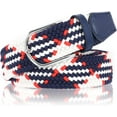 thumbnail image 2 of Braided Belt Stretch Belt for Men and Women Multicolored Woven Golf Belt Elastic Jean Belts, 2 of 4