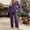 Purples, variant on 2 Piece Pajama Sets for Women, Button Down Soft Long Sleeve Top & Pant, Comfyable Sleepwear Sets