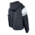 thumbnail image 3 of Women's-Profile Black Seattle Mariners Plus Size Anorak Hoodie Quarter-Zip Pullover, 3 of 3