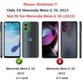 thumbnail image 2 of for Moto G 5G 2023 Case with Slide Camera Cover HD Screen Protector [ Grade 16ft. Drop Tested]  Ring Holder Kickstand Protective Phone Case for Motorola Moto G 5G 2023, Purple, 2 of 17