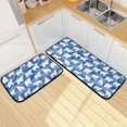 thumbnail image 7 of 2-Piece Kitchen Mat Set Non Slip Washable Floor Mats Decorative Rugs for Kitchen Sink Laundry White Polar Bears Pattern, 7 of 7